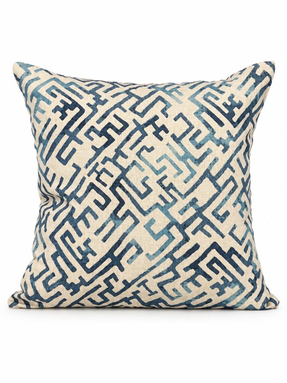 Villa Home Blue and Beige Villa Home Pillow Cover 22 x 22 NWOT